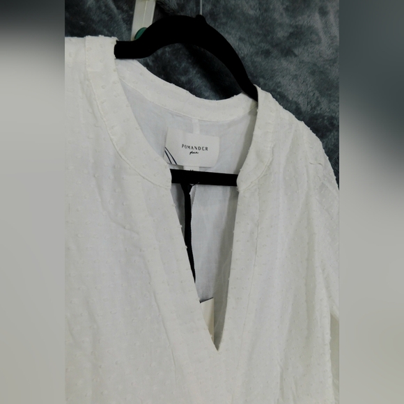 NWT White Swiss Dot Kenzo Dress Size Medium by Pomander Place - Picture 11 of 12